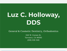Tablet Screenshot of drluzholloway.com